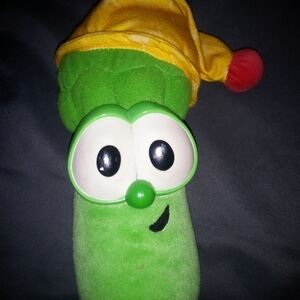 Fisher Price Vintage 1999 Asparagus Veggie-Tales Plush
